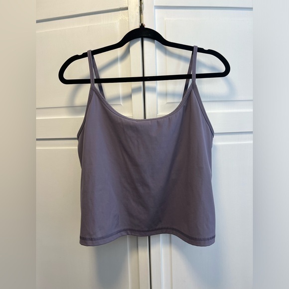 Everlane Tops - Everlane Purple The Preform Cami With Shelf Bra Crop Top Size Women’s XL